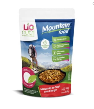 COMIDA LIOFILIZADA MACARRÃO AO SUGO COM FRANGO - LIONUTRI