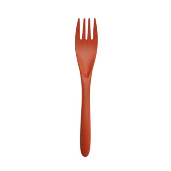 CONJUNTO DE TALHER PLÁSTICO LARANJA