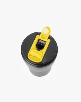 COPO TÉRMICO TUMBLER HURRICANE 413ML PRETO E AMARELO - GALÁPAGOS