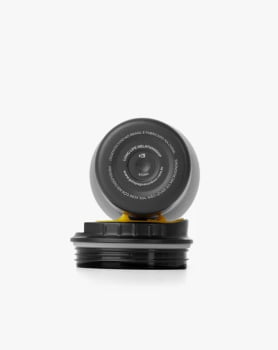 COPO TÉRMICO TUMBLER HURRICANE 413ML PRETO E AMARELO - GALÁPAGOS