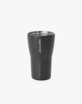 COPO TÉRMICO TUMBLER HURRICANE 413ML PRETO E AMARELO - GALÁPAGOS