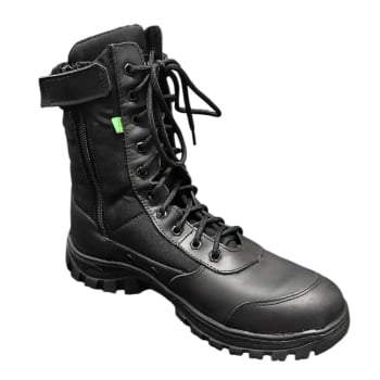 COTURNO F15 COM ZIPER EB PRETO - FELINE