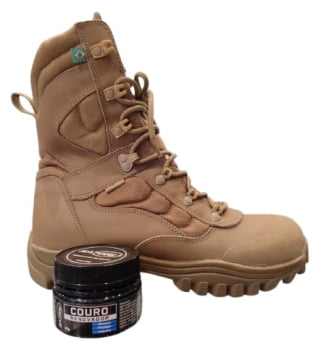 CREME RENOVADOR COURO NOBUCK E CAMURÇA 85G CAQUI