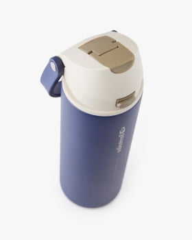 GARRAFA TÉRMICA DUO FLOW 710ML AZUL MARINHO - GALÁPAGOS