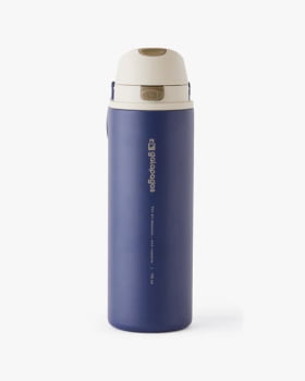 GARRAFA TÉRMICA DUO FLOW 710ML AZUL MARINHO - GALÁPAGOS