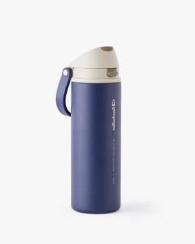 GARRAFA TÉRMICA DUO FLOW 710ML AZUL MARINHO - GALÁPAGOS