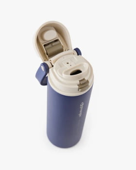 GARRAFA TÉRMICA DUO FLOW 710ML AZUL MARINHO - GALÁPAGOS