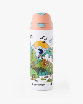 GARRAFA TÉRMICA DUO FLOW EVOLUTION 710M  SALMÃO E AZUL - GALÁPAGOS