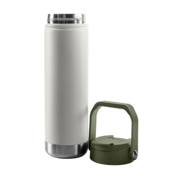 GARRAFA TÉRMICA FIELDBORN TAN E VERDE - INVICUTS