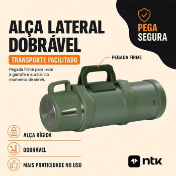 GARRAFA TÉRMICA ISOMAX 2L PRETO - NTK