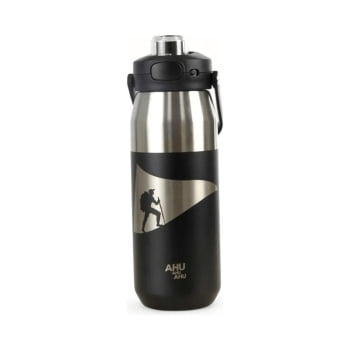 GARRAFA TÉRMICA ISOMAX LEGENDÁRIOS 750ML PRETO AHU - NTK