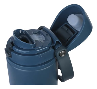 GARRAFA TÉRMICA ISOMAX STRAW 710ML AZUL MARINHO NTK