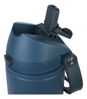 GARRAFA TÉRMICA ISOMAX STRAW 710ML AZUL MARINHO NTK