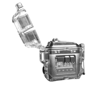 ISQUEIRO DE PLASMA TB-08-1919 PRETO E BRANCO