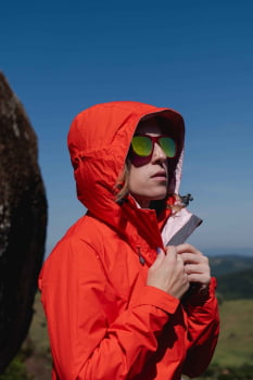 JAQUETA ANORAK IMPERMEÁVEL ANDES X-LITE FEMININO LARANJA - KAILASH