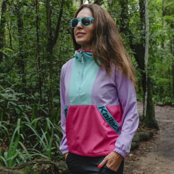 JAQUETA CORTA VENTO COLORS FEMININO VERMELHO/TIFFANY - KAILASH