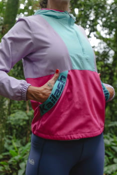 JAQUETA CORTA VENTO COLORS FEMININO VERMELHO/TIFFANY - KAILASH