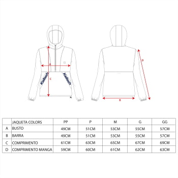 JAQUETA CORTA VENTO COLORS FEMININO VERMELHO/TIFFANY - KAILASH