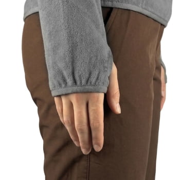 JAQUETA FLEECE CHAMONIX X-LITE FEMININA CINZA - KAILASH
