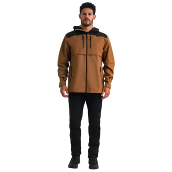JAQUETA OVERLAND MASCULINA PRETA E MARROM - INVICTUS JAQUETA OVERLAND MASCULINA PRETA E MARROM - INVICTUS