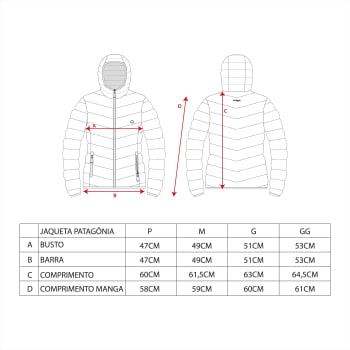 JAQUETA PUFFER DOUBLE PATAGONIA FEMININO LARANJA/VERMELHO - KAILASH