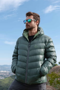 JAQUETA PUFFER DOUBLE PATAGONIA MASCULINO VERDE ESCURO/VERDE - KAILASH