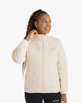 JAQUETA PUFFER IBEX THERMOLITE HEAT FEMININA OFF WHITE - GALÁPAGOS