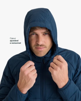 JAQUETA PUFFER IBEX THERMOLITE HEAT MASCULINA AZUL MARINHO - GALÁPAGOS