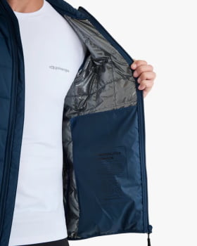 JAQUETA PUFFER IBEX THERMOLITE HEAT MASCULINA AZUL MARINHO - GALÁPAGOS