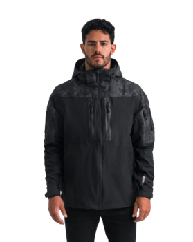 JAQUETA TÁTICA RAIN 3.0 IMPERMEÁVEL LEGACY SERIES WARSKIN BLACK - INVICTUS