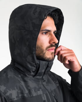 JAQUETA TÁTICA RAIN 3.0 IMPERMEÁVEL LEGACY SERIES WARSKIN BLACK - INVICTUS