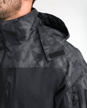 JAQUETA TÁTICA RAIN 3.0 IMPERMEÁVEL LEGACY SERIES WARSKIN BLACK - INVICTUS