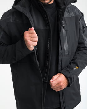 JAQUETA TÁTICA RAIN 3.0 IMPERMEÁVEL LEGACY SERIES WARSKIN BLACK - INVICTUS