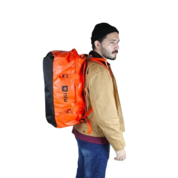 MOCHILA BOLSA DUFFLE BAG ESTANQUE 50L LARANJA - NTK