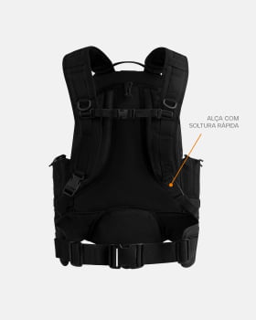 MOCHILA TÁTICA DEFENDER 2.0 55L PRETA - INVICTUS