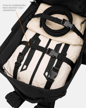 MOCHILA TÁTICA DEFENDER 2.0 55L PRETA - INVICTUS