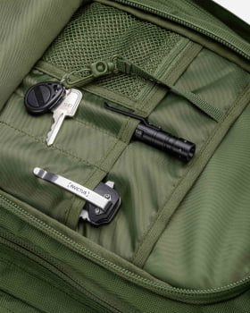 MOCHILA TÁTICA DUSTER 2.0 35-50L VERDE - INVICTUS