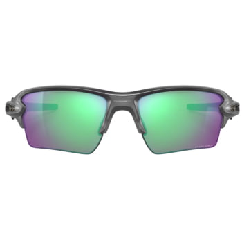 ÓCULOS FLAK 2.0 XL LENTES PRIZM ROAD JADE ARMAÇÃO STEEL - OAKLEY