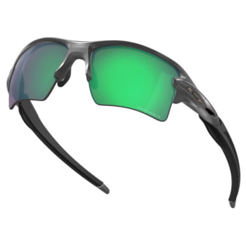 ÓCULOS FLAK 2.0 XL LENTES PRIZM ROAD JADE ARMAÇÃO STEEL - OAKLEY