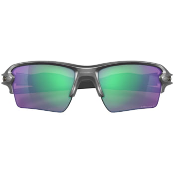 ÓCULOS FLAK 2.0 XL LENTES PRIZM ROAD JADE ARMAÇÃO STEEL - OAKLEY