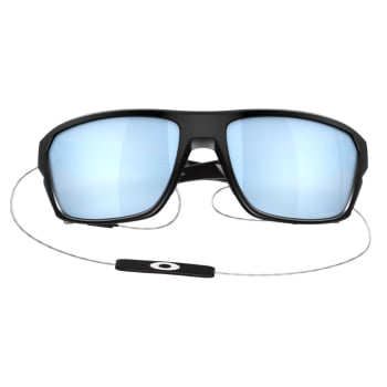 ÓCULOS SPLIT SHOT LENTES PRIZM DEEP WATER POLARIZED MATTE BLACK - OAKLEY