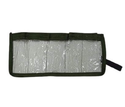 ORGANIZADOR DE KIT MILITAR VERDE 5 DIVISORIAS TRANSPARENTES ORGANIZADOR DE KIT MILITAR VERDE 5 DIVISORIAS TRANSPARENTES