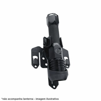 PORTA LANTERNA POLICE MOLLE PRETO - BÉLICA