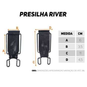 PRESILHA PARA FIXAÇÃO CANTIL RIVER PRETO