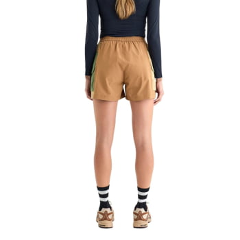 SHORTS RAVEN FEMININO CARAMELO E VERDE - GALAPAGOS