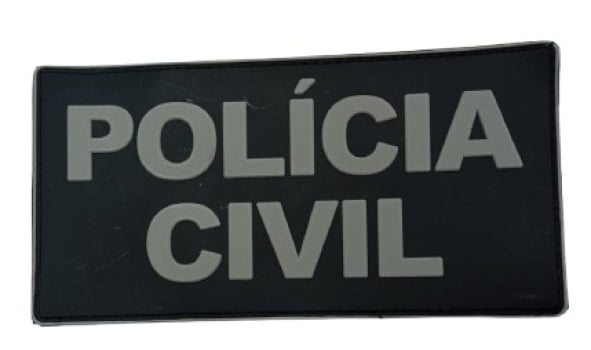 TARJETA POLÍCIA CIVIL 20X10 CM EMBORRACHADA COM VELCRO TARJETA POLÍCIA CIVIL 20X10 CM EMBORRACHADA COM VELCRO