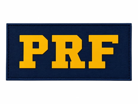 TARJETA PRF EMBORRACHADO COM VELCRO 20X10CM AZUL E AMARELO