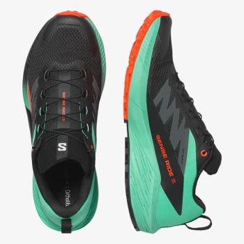 TÊNIS SENSE RIDE 5 MASCULINO VERDE E PRETO SALOMON