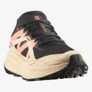 TÊNIS ULTRA FLOW FEMININO PRETO E PÊSSEGO