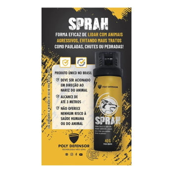 SPRAY DE DEFESA REPELENTE DE ANIMAIS HOSTIS SPRAH – POLY DEFENSOR SPRAY DE DEFESA REPELENTE DE ANIMAIS HOSTIS SPRAH – POLY DEFENSOR